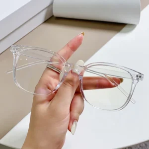 Transparent Computer Glasses Frame Women Men Anti Blue Light square Eyewear Blocking Glasses Optical Spectacle Eyeglass